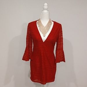 NWT Forever 21 Red Lace Dress
